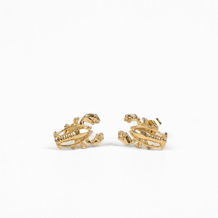 Lobster Earrings - Sterling Silver or 14k Gold Dipped