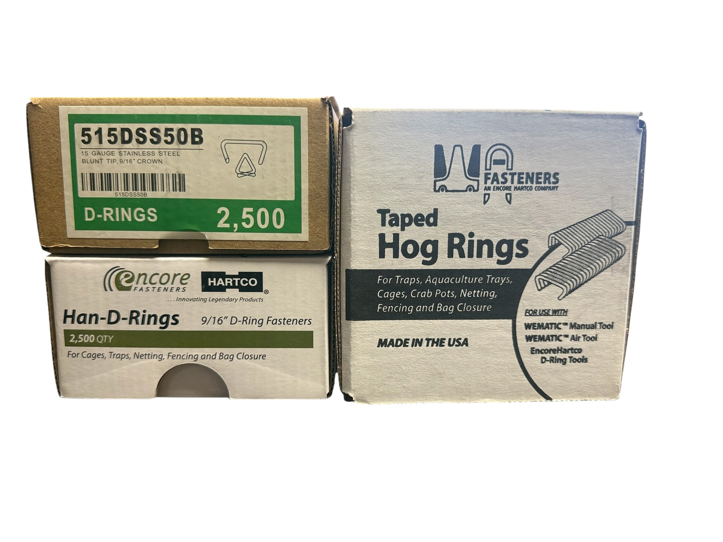Taped Hog Rings for Wematic / Hand Tools