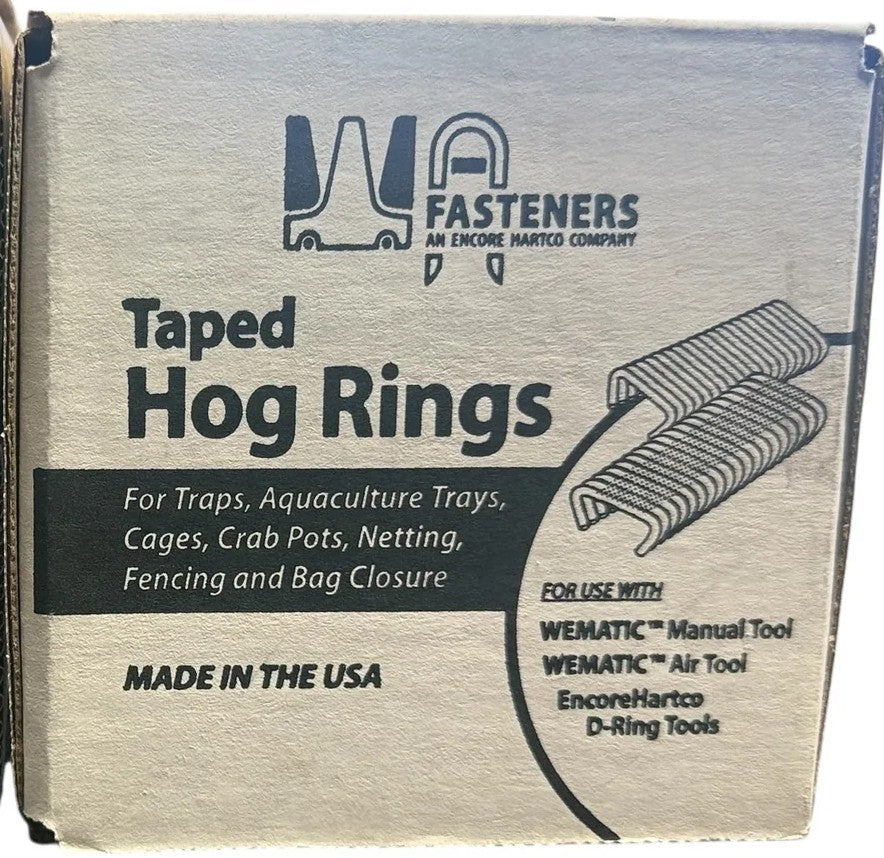 9/16" Taped Hog Rings for Wematic / Hand Tools