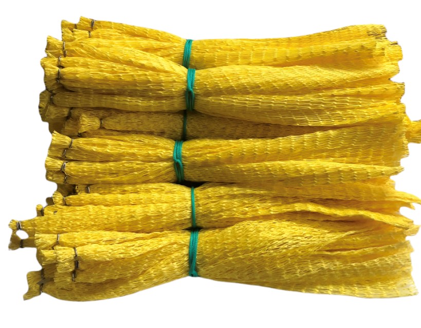 Yellow Plastic Mesh Lobster Bait Bags