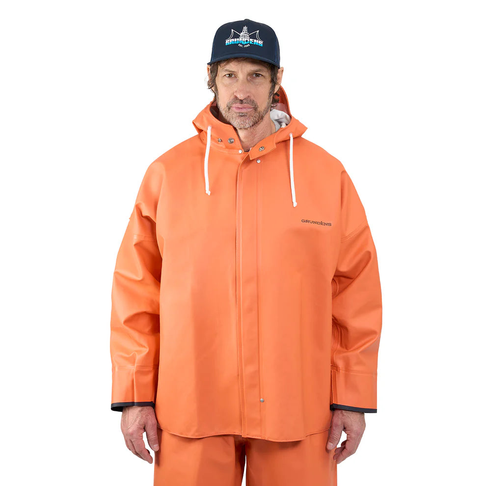 Grundens Brigg 44 Jacket - Orange - Close Out Special