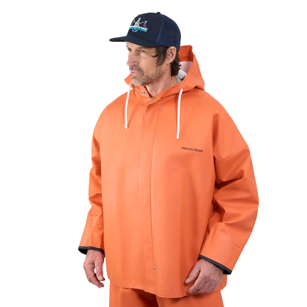 Grundens Brigg 44 Jacket - Orange - Close Out Special