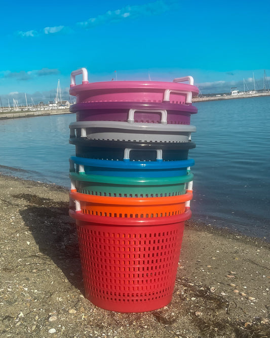 Round Plastic Basket with Handles