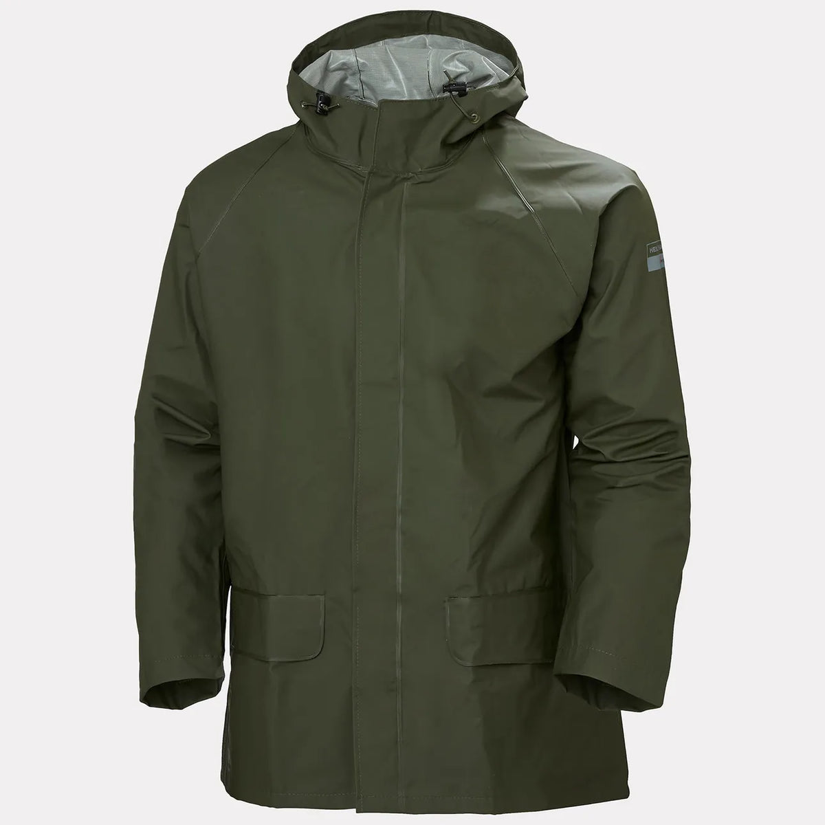 Helly Hansen  Helly Hansen All-Purpose Series PVC rain jacket with attached hood 4X - Green - Closeout Special