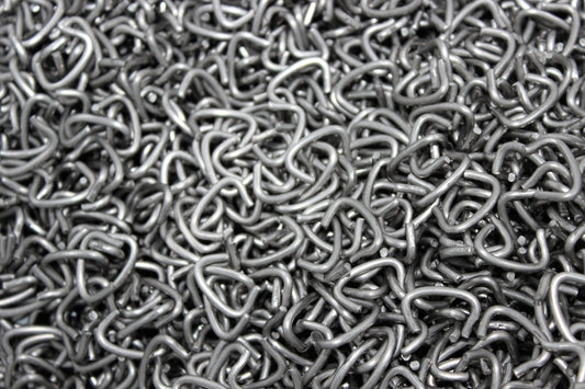304 Stainless Steel Loose Hog Rings - 15 Gauge - Blunt End