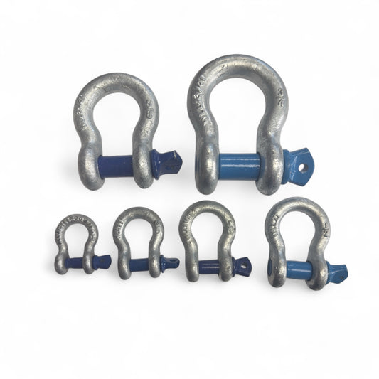 Galvanized Steel Bow Shackle with Alloy Pin