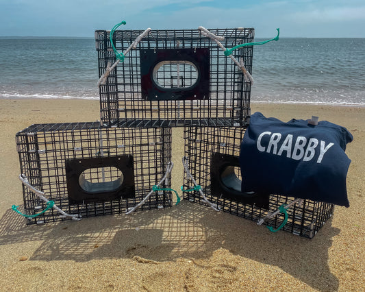 Small Green Crab Trap (3 Pack) with a Free CRABBY Tee