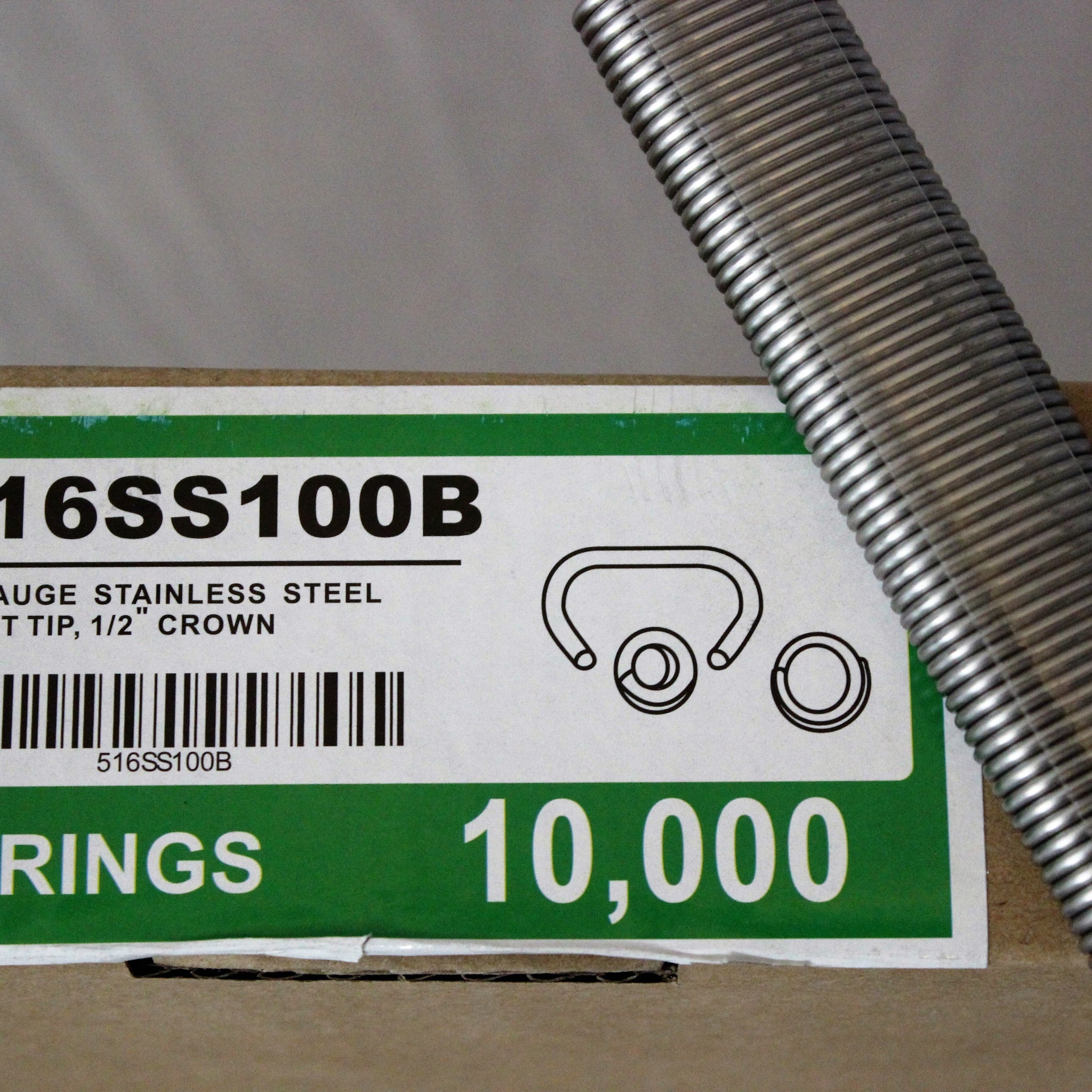 Taped Hog Rings for Pneumatic Air Tool