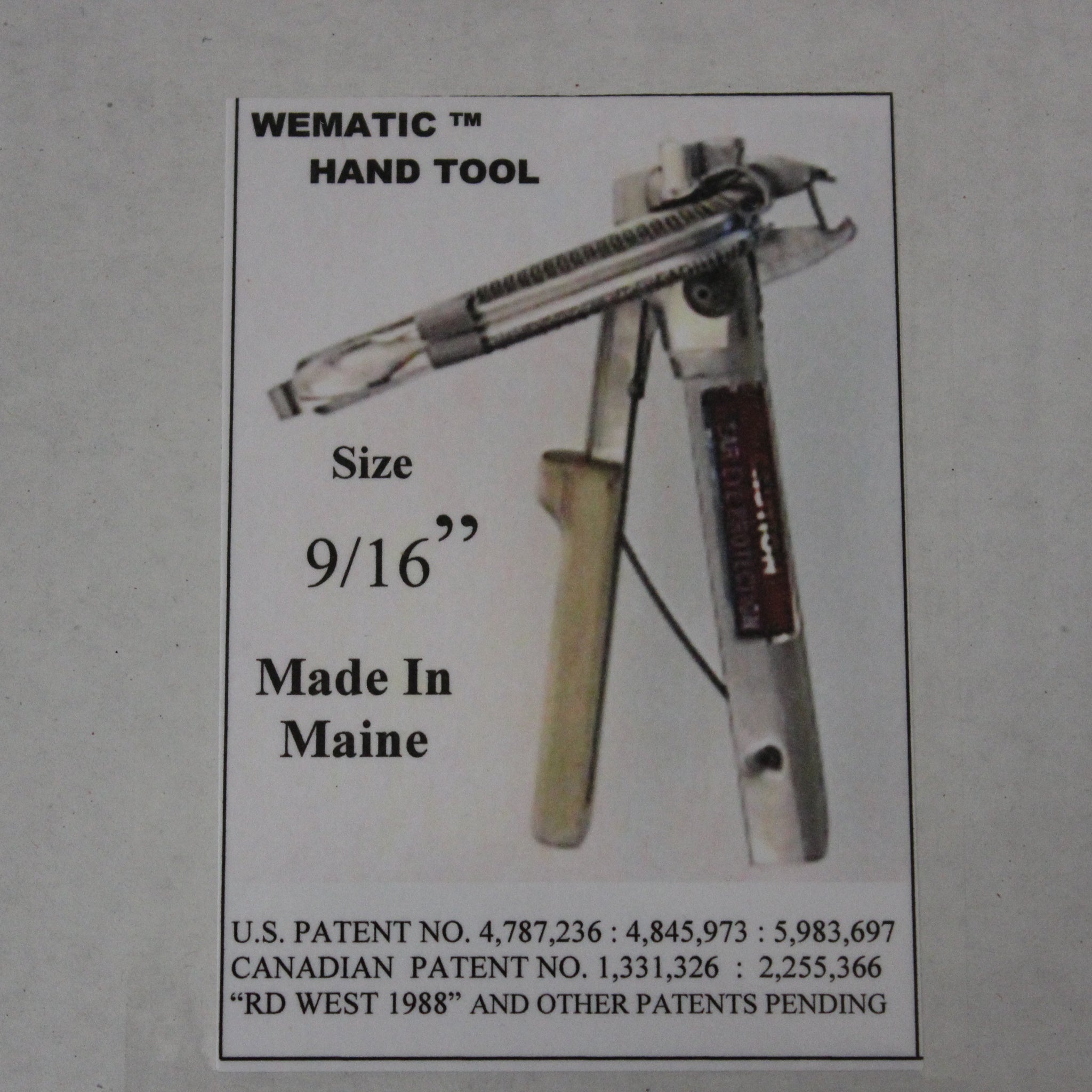 Wematic Hand Hog Ring Tool