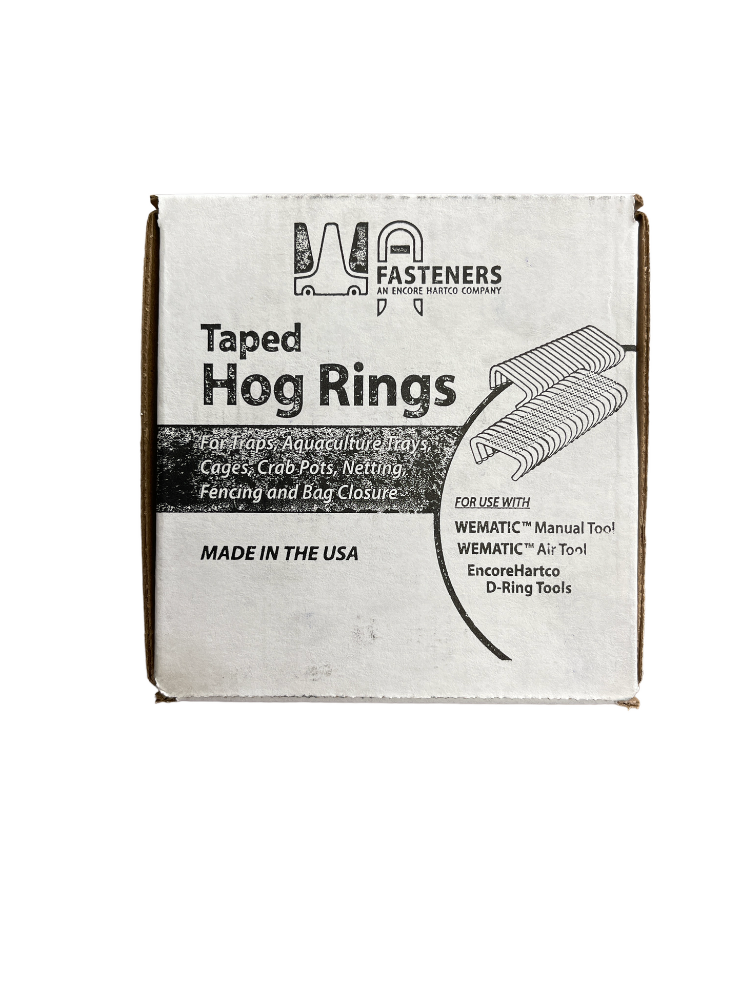 Taped Hog Rings for Wematic Spring Loaded Tool