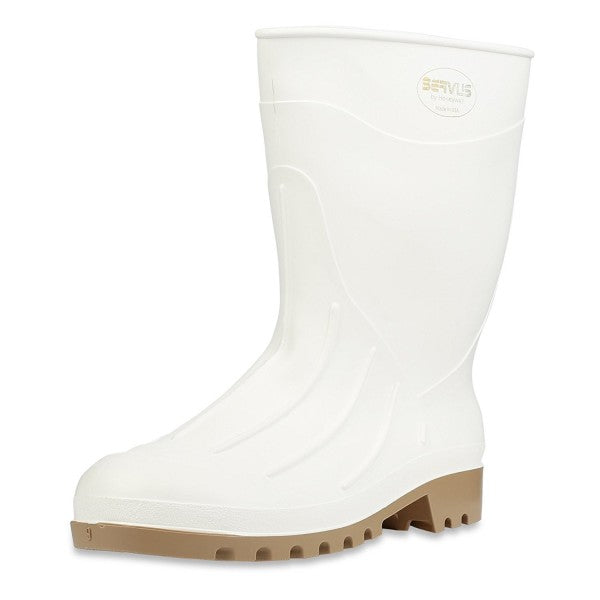 Servus 12" PVC Polyblend Soft Toe Shrimp Boots - White